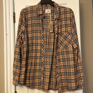 SS button-up flannel shirt